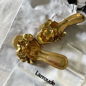 Larroudé Greta Disco Mules in box - size 6.5